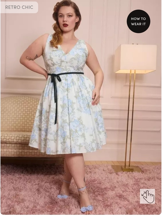 torrid Dresses & Skirts - Torrid Retro Belted Swing Midi Dress Size 2